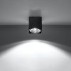 Plafonnier Aluminium Noir GU10/ES111 1 Blake