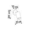 Applique Bois Bois Naturel GU10 1 Berg