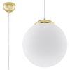 Suspension Acier Or/Blanc E27 1 Ugo 30