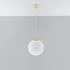 Suspension Acier Or/Blanc E27 1 Ugo 30