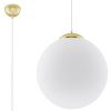 Suspension Acier Or/Blanc E27 1 Ugo 40