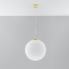 Suspension Acier Or/Blanc E27 1 Ugo 40