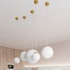 Suspension Acier Or/Blanc E27 1 Ugo 40
