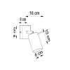 Applique Acier Chrome GU10 1 Ring
