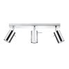 Plafonnier Acier Chrome GU10 3 Ring