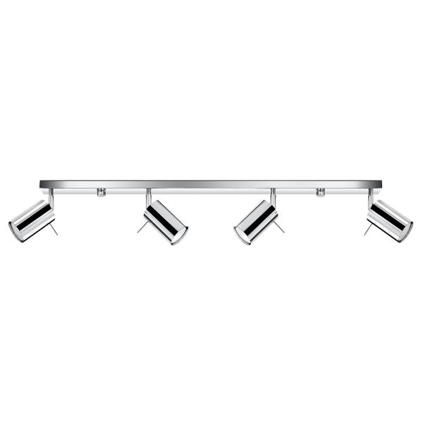 Plafonnier Acier Chrome GU10 4 Ring Line