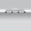 Plafonnier Acier Chrome GU10 4 Ring Line