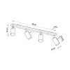Plafonnier Acier Chrome GU10 4 Ring Line