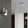 Plafonnier Acier Chrome GU10 4 Ring Line