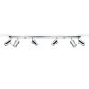 Plafonnier Acier Chrome GU10 6 Ring