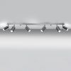 Plafonnier Acier Chrome GU10 6 Ring