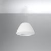 Suspension Tissu Blanc E27 3 Bella