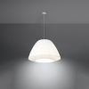 Suspension Tissu Blanc E27 3 Bella