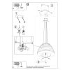 Suspension Tissu Blanc E27 3 Bella