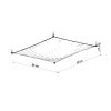 Plafonnier Tissu Blanc G13 1 Luna