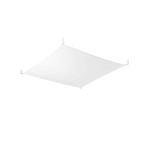 Plafonnier Tissu Blanc G13 2 Luna