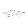 Plafonnier Tissu Blanc G13 2 Luna