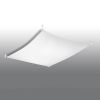 Plafonnier Tissu Blanc G13 3 Luna