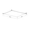 Plafonnier Tissu Blanc G13 3 Luna