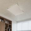 Plafonnier Tissu Blanc G13 3 Luna