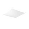 Plafonnier Tissu Blanc G13 4 Luna