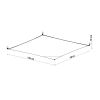 Plafonnier Tissu Blanc G13 4 Luna