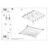 Plafonnier Tissu Blanc G13 4 Luna