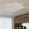 Plafonnier Tissu Blanc G13 4 Luna
