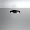 Suspension Tissu Noir E27 5 Saturno