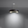 Suspension Tissu Noir E27 5 Saturno