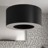 Suspension Tissu Noir E27 5 Saturno