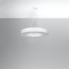 Suspension Tissu Blanc E27 6 Saturno