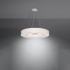 Suspension Tissu Blanc E27 6 Saturno