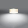 Plafonnier Tissu Blanc E27 3 Skala