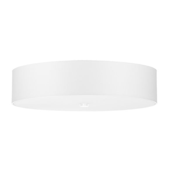 Plafonnier Tissu Blanc E27 5 Skala 50