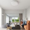 Plafonnier Tissu Blanc E27 5 Skala 50
