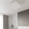 Plafonnier Tissu Blanc E27 5 Lokko
