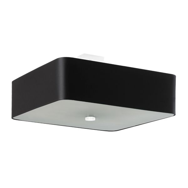 Plafonnier Tissu Noir E27 5 Lokko