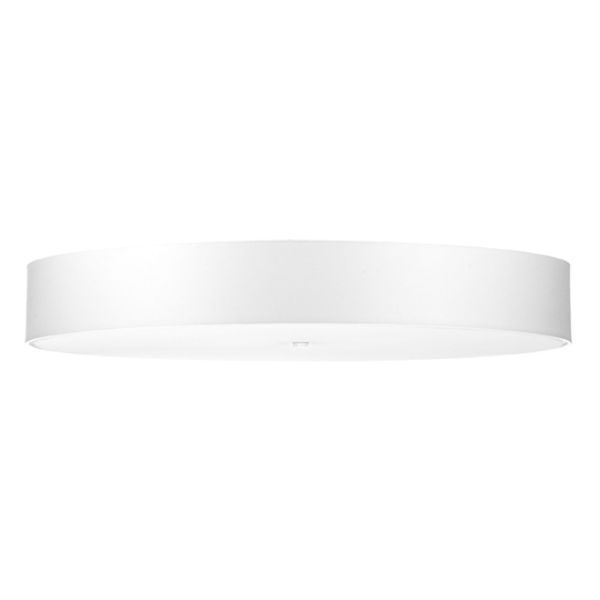 Plafonnier Tissu Blanc E27 6 Skala