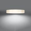 Plafonnier Tissu Blanc E27 6 Skala