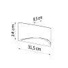 Applique Céramique Blanc G9 1 Vixen