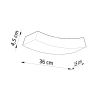 Applique Céramique Blanc G9 2 Hattor