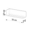 Applique Céramique Blanc E27 1 Subani