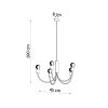 Suspension Acier Noir E27 5 Piccolo