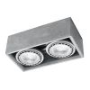 Plafonnier Béton Gris GU10/ES111 2 Quatro