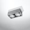 Plafonnier Béton Gris GU10/ES111 2 Quatro