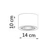 Plafonnier Bois Bois Naturel GU10 1 Basic