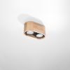 Plafonnier Bois Bois Naturel GU10/ES111 2 Basic