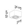 Plafonnier Bois Bois Naturel GU10 1 Quatro