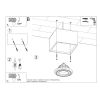 Plafonnier Bois Bois Naturel GU10 1 Quatro